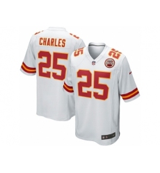 Nike Kansas City Chiefs 25 Jamaal Charles White Game NFL Jersey