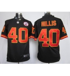 Nike Kansas City Chiefs 40 Peyton Hillis Black Game NFL Jersey