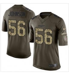 Nike Kansas City Chiefs #56 Derrick Johnson Green Men 27s Stitched NFL Limited Salute to Service Jersey