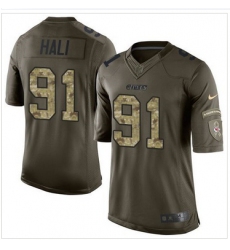 Nike Kansas City Chiefs #91 Tamba Hali Green Men 27s Stitched NFL Limited Salute to Service Jersey