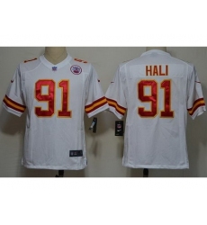 Nike Kansas City Chiefs 91 Tamba Hali White Game NFL Jersey