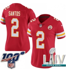 2020 Super Bowl LIV Women Nike Kansas City Chiefs #2 Cairo Santos Red Team Color Vapor Untouchable Limited Player NFL Jersey