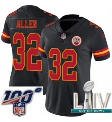 2020 Super Bowl LIV Women Nike Kansas City Chiefs #32 Marcus Allen Limited Black Rush Vapor Untouchable NFL Jersey