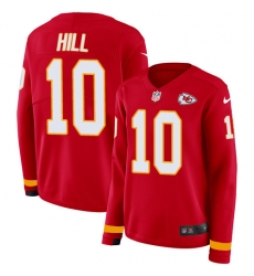 Nike Chiefs #10 Tyreek Hill Red Team Color Women Stitched NFL