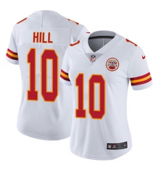 Nike Chiefs #10 Tyreek Hill White Womens Stitched NFL Vapor Untouchable Limited Jersey