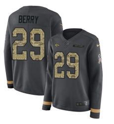 Nike Chiefs #29 Eric Berry Anthracite Salute to Service Women Stitched