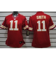 Women Nike Kansas City Chiefs #11 Alex Smith Red Limited NFL Jerseys