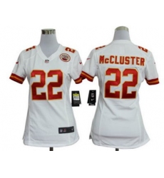 Women Nike Kansas City Chiefs 22# Dexter McCluster White Nike NFL Jerseys