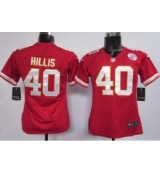 Women Nike Kansas City Chiefs 40 Peyton Hillis Red Nike NFL Jerseys