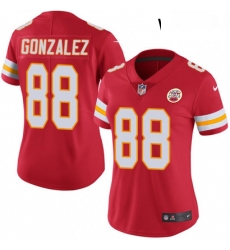 Womens Nike Kansas City Chiefs 88 Tony Gonzalez Red Team Color Vapor Untouchable Limited Player NFL Jersey