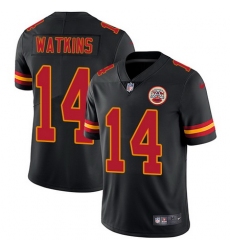 Nike Chiefs #14 Sammy Watkins Black Youth Stitched NFL Limited Rush Jersey