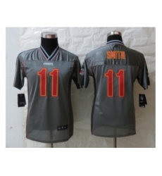 Nike Youth Kansas City Chiefs #11 Smith Grey Jerseys(Vapor)