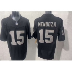 Men Las Vegas Raiders  15 Fernando Mendoza Black F U S E  Vapor Untouchable Limited Stitched Football Jersey