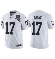 Men Las Vegas Raiders 17 Davante Adams White With 2020 Inaugural Season Patch Vapor Limited Stitched jersey