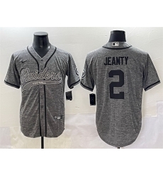 Men Las Vegas Raiders 2 Ashton Jeanty Grey Cool Base Stitched Baseball Jersey 1 Men Las Vegas Raiders 2 Ashton Jeanty Grey Cool Base Stitched Baseball Jersey 1