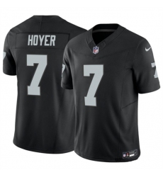 Men Las Vegas Raiders 7 Brian Hoyer Black 2023 F U S E Vapor Untouchable Stitched Football Jersey