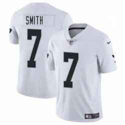 Men Las Vegas Raiders 7 Geno Smith White 2025 Vapor Stitched Football Jersey