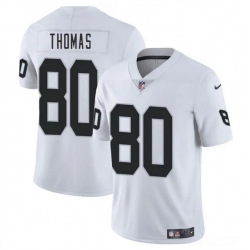 Men Las Vegas Raiders 80 Ian Thomas White 2025 Vapor Stitched Football Jersey