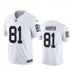 Men Las Vegas Raiders 81 Austin Hooper White 2023 F U S E Stitched Football Jersey