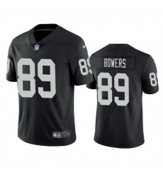 Men Las Vegas Raiders 89 Brock Bowers Black 2024 Draft Vapor Stitched Football Jersey