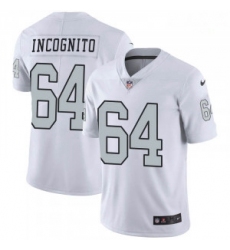 Men Oakland Raiders 64 Richie Incognito Vapor Limited Rush Jersey