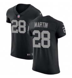 Nike Raiders #28 Doug Martin Black Team Color Mens Stitched NFL Vapor Untouchable Elite Jersey