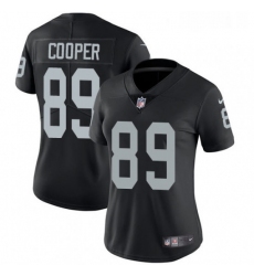 Womens Nike Oakland Raiders 89 Amari Cooper Elite Black Team Color NFL Jersey