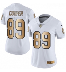 Womens Nike Oakland Raiders 89 Amari Cooper Limited WhiteGold Rush NFL Jersey