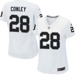 Womens Oakland Raiders #28 Gareon Conley White Jersey