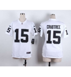 nike women nfl jerseys oakland raiders 15 crabtree white[nike][crabtree]