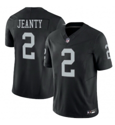 Youth  Las Vegas Raiders 2 Ashton Jeanty  Black 2025 F U S E  Vapor Stitched Football Jerseys  281 29