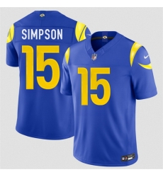 Men Los Angeles Rams 15 Ty Simpson Royal 2026 Draft F U S E Vapor Limited Stitched Football Jersey Men Los Angeles Rams 15 Ty Simpson Royal 2026 Draft F U S E Vapor Limited Stitched Football Jersey