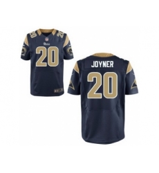 Nike St. Louis Rams 20 LaMarcus Joyner Blue Elite NFL Jersey