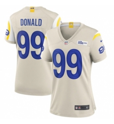 Women's Los Angeles Rams #99 Aaron Donald White Nike Bone Game Jersey