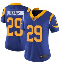 Womens Nike Los Angeles Rams 29 Eric Dickerson Elite Royal Blue Alternate NFL Jersey