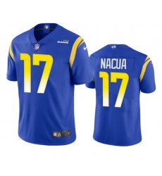 Youth Los Angeles Rams 17 Puka Nacua Blue Vapor Untouchable Limited Stitched Jersey