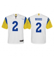 Youth Los Angeles Rams 2 Robert Woods Vapor Limited White Jersey