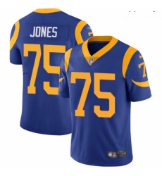 Youth Nike Los Angeles Rams #75 Deacon Jones Royal Blue Alternate Vapor Untouchable Limited Player NFL Jersey
