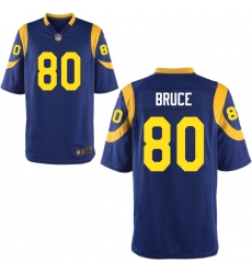 Youth Nike St. Louis Rams 80 Isaac Bruce Game Light Blue Alternate Throwback NFL Jersey