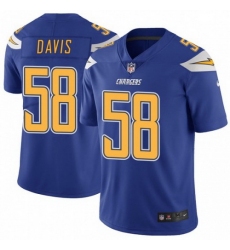 Chargers 58 Thomas Davis Blue Color Rush Limited Jesrey