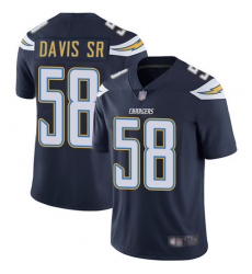 Chargers 58 Thomas Davis Sr Navy Blue Team Color Mens Stitched Football Vapor Untouchable Limited 