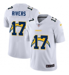 Los Angeles Chargers 17 Philip Rivers White Men Nike Team Logo Dual Overlap Limited NFL Jersey