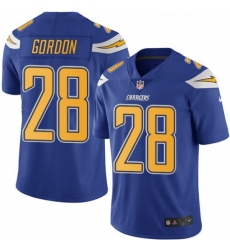 Men Nike Los Angeles Chargers 28 Melvin Gordon Limited Electric Blue Rush Vapor Untouchable NFL Jersey