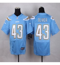 New San Diego Chrgers #43 Branden Oliver Electric Blue Alternate Men Stitched NFL New Elite Jersey
