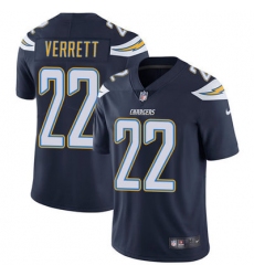 Nike Chargers #22 Jason Verrett Navy Blue Team Color Mens Stitched NFL Vapor Untouchable Limited Jersey