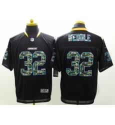 Nike San Diego Chargers 32 Eric Weddle Black Elite Camo Fashion NFL Jersey