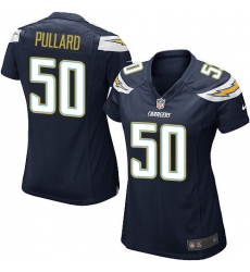 Womens Chargers #50 Hayes Pullard Navy Blue Home Jersey