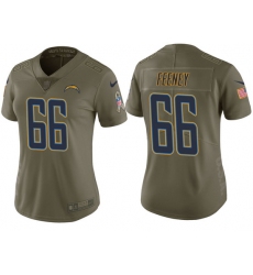 womens chargers dan feeney olive 2017 salute to service jersey