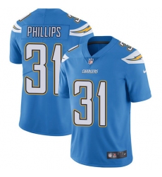 Youth Nike Chargers 31 Adrian Phillips Electric Blue Alternate Stitched NFL Vapor Untouchable Limited Jersey