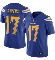 Youth Nike Los Angeles Chargers 17 Philip Rivers Limited Electric Blue Rush Vapor Untouchable NFL Jersey